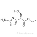 Acide 4-thiazoleacétique, 2-amino-a- (hydroxyimino) -, ester éthylique CAS 60845-81-0